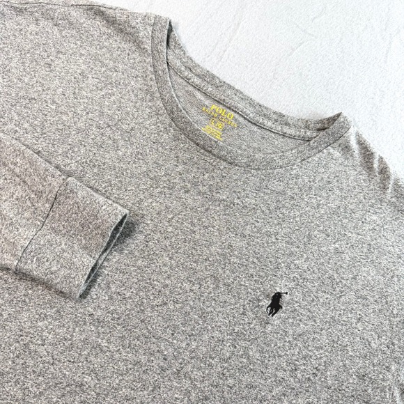 Polo Ralph Lauren Other - Polo Ralph Lauren T-Shirt Mens L Gray Long Sleeve Cotton Pony Everyday Basics